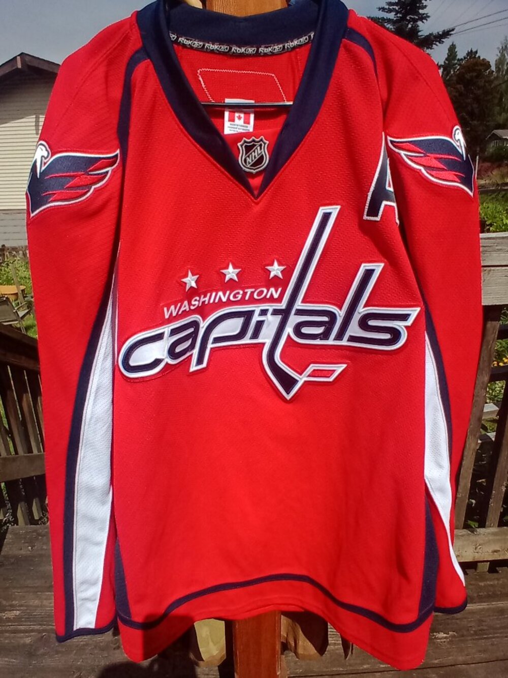 (58) team-issued Alex Ovechkin Washington Capitals Reebok Edge 1.0 jersey